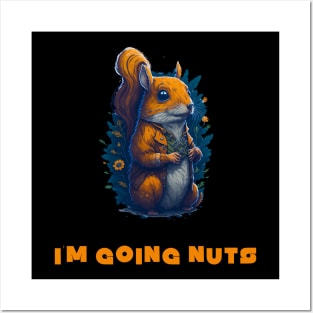 funny squirrel Posters and Art